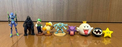 Evangelion Godzilla Mario Pokemon Action Figures Set of 9-image