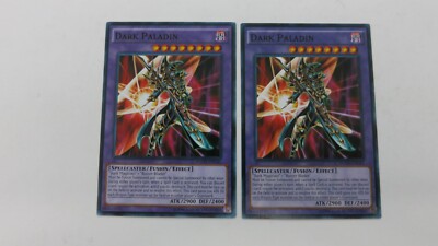 2x DARK PALADIN FUSION YGLD-ENC41 UNLIMITED EDITION COMMON YUGIOH NM UNPLAYED-image