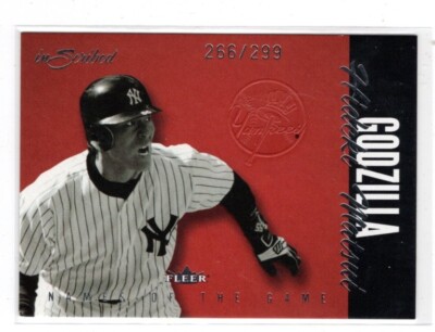 2004 Fleer InScribed Names of the Game #3 Hideki Matsui Godzilla #266/299-image