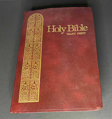 Holy Bible KJV Giant Print Reference Concordance Red Letter Nelson 1976-image