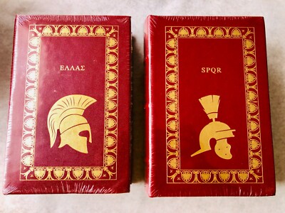 Plutarch’s Lives Vol. I and II (1st Castalia Edition Cowhide Leather Bound)-image