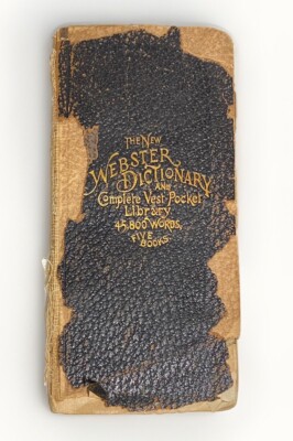 1894 The New Webster Dictionary and Complete Vest Pocket Library 45,800 Words-image