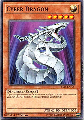 Cyber Dragon YS15-EF05 Yu-Gi-Oh! Heavy Play 1st Edition-image