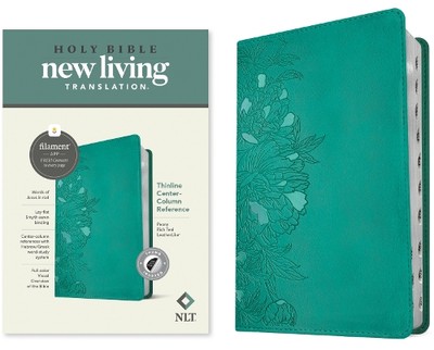 Tyndale NLT Thinline Center-Column Reference Bible, Filament-Ena (Leather Bound)-image