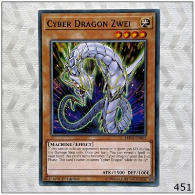 Cyber Dragon Zwei - LEDD-ENB02 - Common 1st Edition Yugioh-image