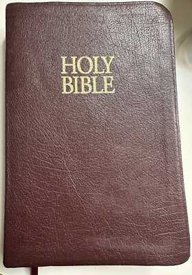 KJV Giant Print Center Column Reference Bible Nelson 896BG Genuine Leather-image
