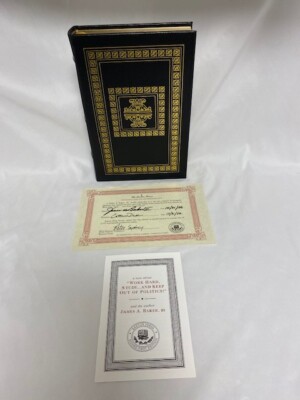 Easton Press - Signed 1st Ed. -WORK, HARD, STUDY AND KEEP OUT OF POLITICS!-image