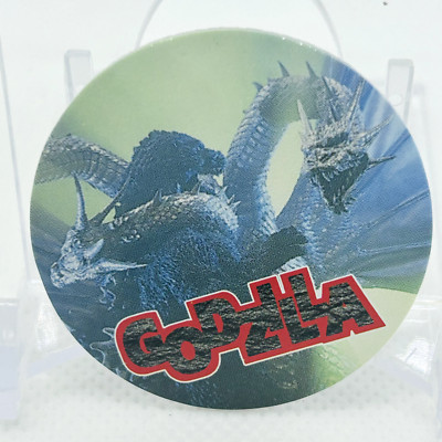 GODZILLA 1995 Vintage Rare card menko Cap Collection Amada Japanese #04-image
