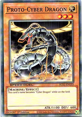 Proto-Cyber Dragon SGX1-ENG03 Yu-Gi-Oh! Light Play 1st Edition-image