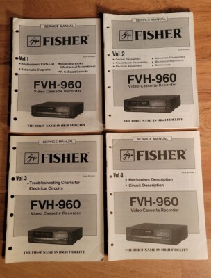 SERVICE MANUAL Fisher Studio Standard FVH-960 4-Head Hi-Fi Stereo VHS VCR-image