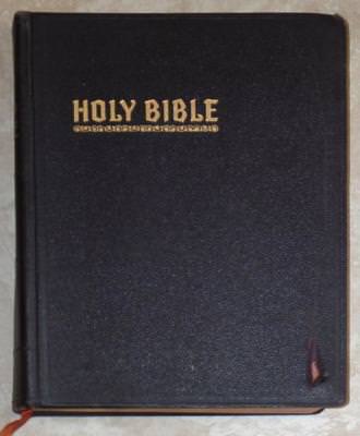 HOLY BIBLE - SCHOOL & LIBRARY REFERENCE ED ~ KING JAMES ~ RED LETTER ~ LEATHER-image