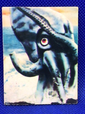 Amoeba  Mini menko card 2.5 in No.7 TOHO 1970's Japanese vintage F/S-image