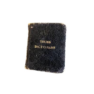 Bryces English Thumb Dictionary Miniature Book Late 1800s-image