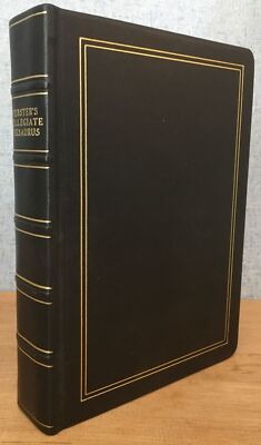 Gift Quality WEBSTER'S THESAURUS in FULL CALF LEATHER Fine Condition-image