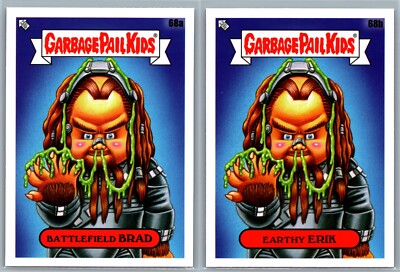 Battlefield Earth Travolta Hubbard Garbage Pail Kids GPK Movie Spoof 2 Card Set-image
