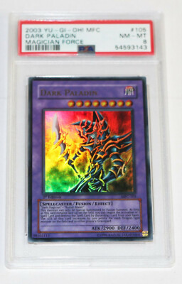 Yu-Gi-Oh Magician's Force 1st Edition Dark Paladin MFC-105 PSA 8 Corrected Art-image