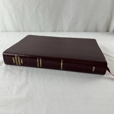 Dake Annotated Reference Bible Concordance Old/New KJV Leather 1992 Burgundy-image