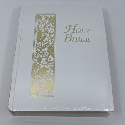 Holy Bible New International Version Zondervan 0-310-95845-8 White & Gold - NEW!-image