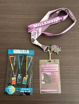 Godzilla Millennium Godzilla Lanyard with Charm and Card-image