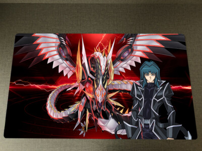 WVICM Playmat Zane & Cyber Dragon Infinity TCG CCG Trading Card Game Mat Pad-image