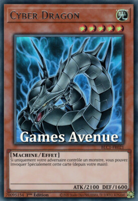 Yu-Gi-Oh! Cyber Dragon BLC1-FR021 (Silver Title/V.2) VF/ULTRA-image
