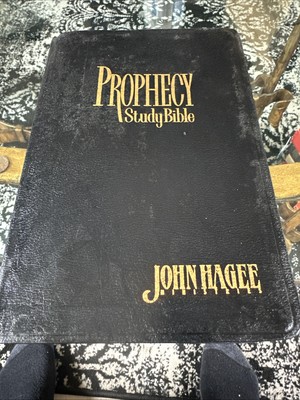 Prophecy Study Bible NKJV (John Hagee) Black Bonded Leather-image
