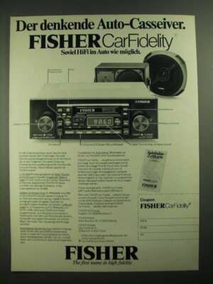 1979 Fisher Car Stereo Ad - in German-image