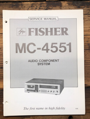 Fisher MC-4551 Stereo  Service Manual *Original*-image