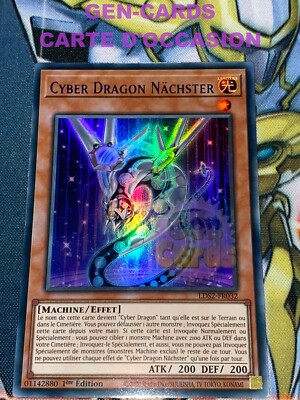USED Yu Gi Oh Card CYBER DRAGON NACHSTER LDS2-FR032 BLUE 1st Edition-image