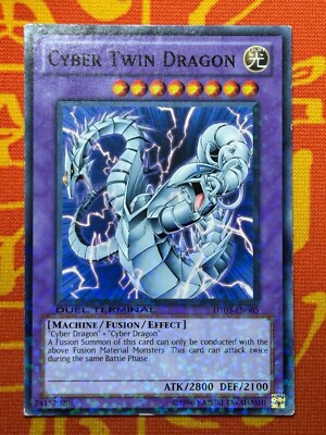 YUGIOH CYBER TWIN DRAGON DUEL TERMINAL RARE LIGHT PLAY CRV-EN035 ZANE TRUESDALE-image
