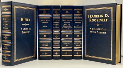 WW II LEADERS Easton Press HITLER CHURCHILL MUSSOLINI STALIN ROOSEVELT HIROHITO-image