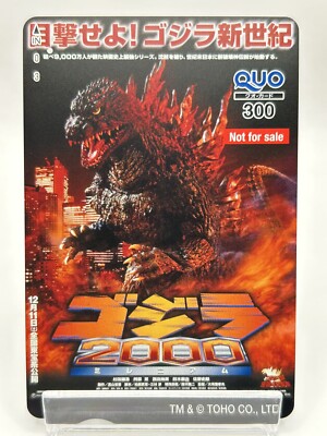 Godzilla 2000 Japanese Quo Card Anime Movie Toho Tokusatsu Japan-image