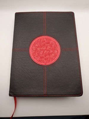 HCSB Apologetics Study Bible For Students Black/Red Leathertouch Embossed Design-image