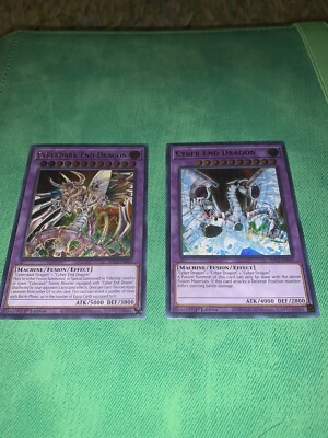 Yugioh Cyber End Dragon Cyberdark End Dragon Misprint Set SDCS-EN041 SDCS-EN044-image