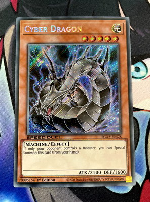 YUGIOH Cyber Dragon SGX3-ENI28 Secret Rare NEAR MINT 1st Edition Alt Art-image