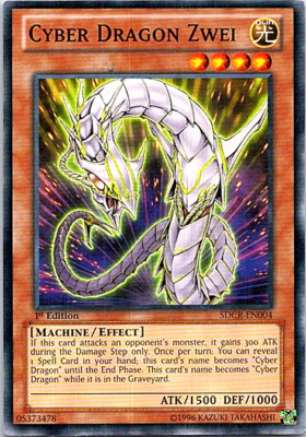 Cyber Dragon Zwei SDCR-EN004 Yu-Gi-Oh! Heavy Play 1st Edition-image