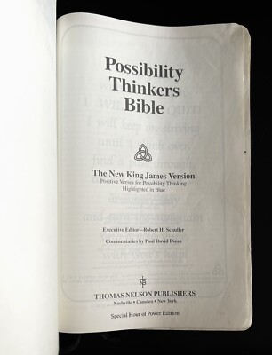 The Holy Bible 1984 Possibility Thinkers KJV Top Grain Cowhide Thomas Nelson Pub-image
