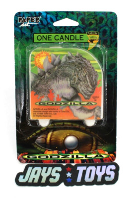 Genuine Godzilla 1998 One Candle Paper Arts New on Card-image