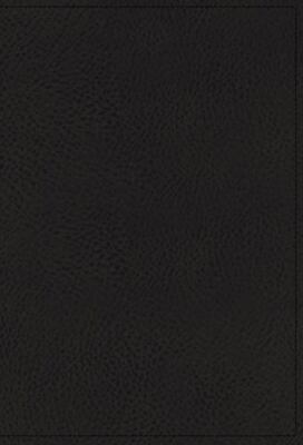 NASB, Single-Column Reference Bible, Wide Margin, Premium Goatskin Leather, Blac-image