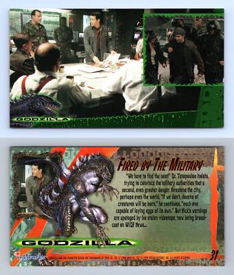 Fired By The Military #31 Godzilla 1998 Inkworks Supervue Trading Card-image