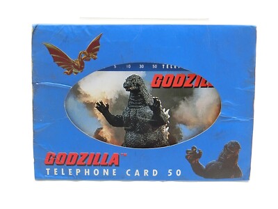 Japanese Telephone Card Godzilla Sanrio 1994 TOHO EIGA calling card-image
