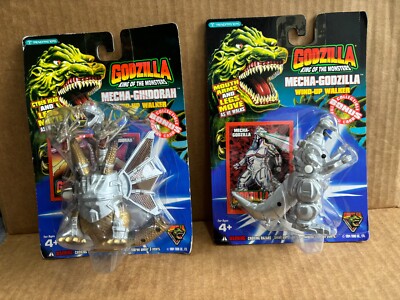 Godzilla King Of The Monsters MECHA-GODZILLA & MECHA-GHIDORAH Wind-Ups 1994 MOC-image