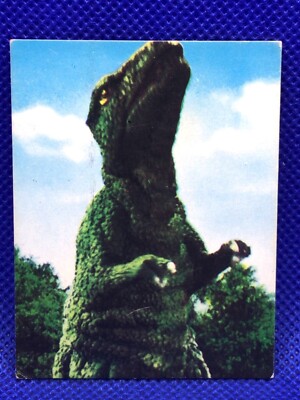 Gorosaurus  Mini menko card 2.5 in No.9 TOHO 1970's Japanese vintage F/S-image