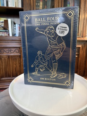 Ball Four by Jim Bouton: Easton Press Leather Bound Collectors Edition SIGNED-image