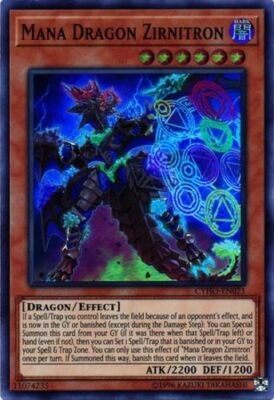 Mana Dragon Zirnitron - CYHO-EN021 - Super Rare - Unlimited Edition x3 - Near Mi-image