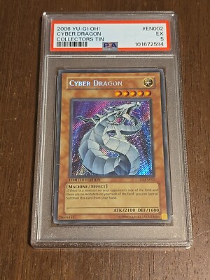 Cyber Dragon CT03-EN002 2006 Collectors Tin Limited Edition PSA 5 EX YU-GI-OH!-image