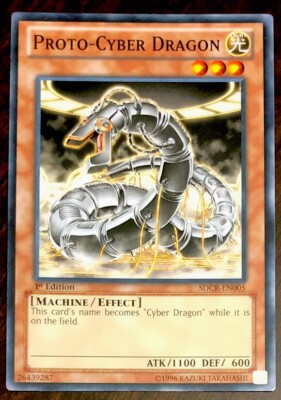 Proto-Cyber Dragon SDCR-EN005 YuGiOh! Cyber Dragon Revolution 1st Ed NM New x1-image