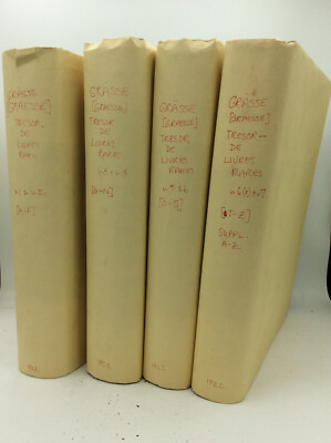 TRESOR DE LIVRES RARES ET PRECIEUX by J. Graesse - 1922, complete set, book arts-image