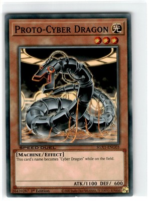 Yu-Gi-Oh! Speed Duel Proto-Cyber Dragon Common SGX1-ENG03 Lightly Played 1st-image