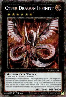 1x Cyber Dragon Infinity (Platinum Secr NM Eng YuGiOh - Quarter Century Stampede-image